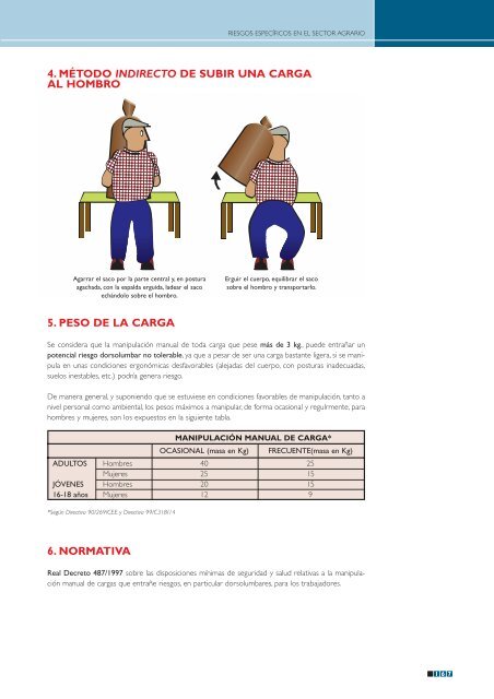 Riesgos especÃ­ficos en el sector agrario