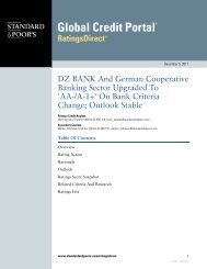 DZ BANK And German Cooperative Banking ... - bei der DZ BANK