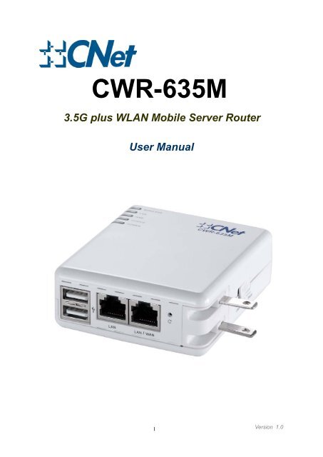 3.5G plus WLAN Mobile Server Router - CNet