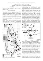 melita project - ulysses gold deposit, western australia - CRC LEME