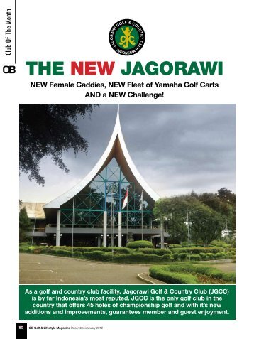 OB Magazine - Jagorawi Golf & Country Club
