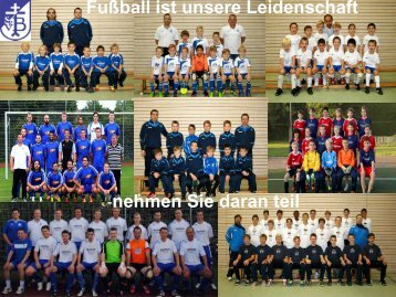 Fußball ist unsere Leidenschaft nehmen Sie daran teil