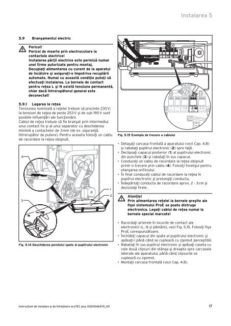 ecoTEC PLUS 65kW - instructiuni de instalare si intretinere ... - Vaillant