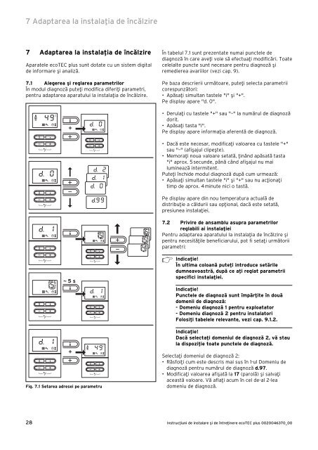 ecoTEC PLUS 65kW - instructiuni de instalare si intretinere ... - Vaillant