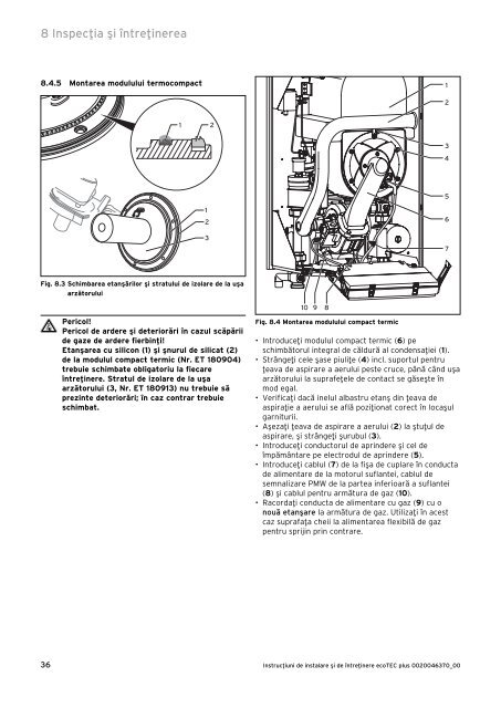 ecoTEC PLUS 65kW - instructiuni de instalare si intretinere ... - Vaillant