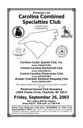 Carolina Combined Specialties Club - InfoDog