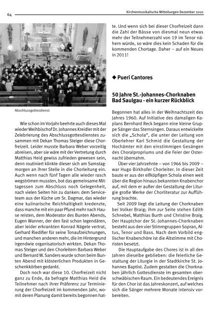 Kirchen musikalische Mitteilungen - Amt fÃ¼r Kirchenmusik