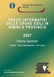 prezzi informativi delle opere edili in rimini e provincia - Camera di ...