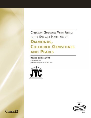 Guidelines (English) - Jewellers Vigilance Canada Inc.