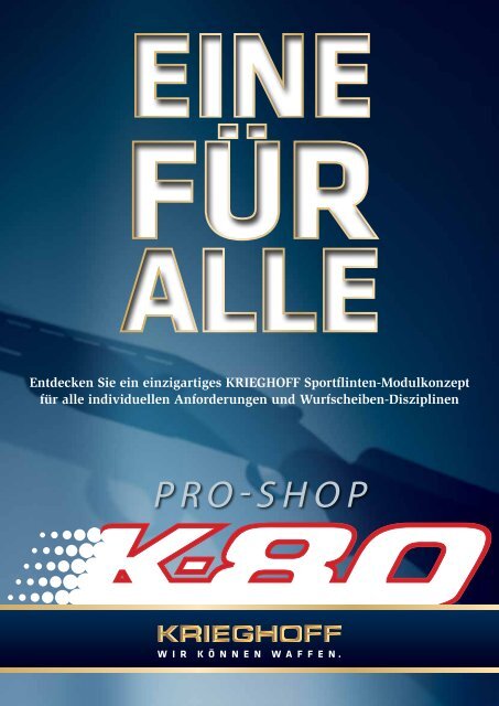 K-80 Pro-Shop - Krieghoff