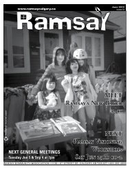 June newsletter - Ramsay Community Association in Calgary