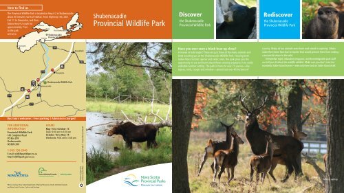 Park Brochure - Shubenacadie Wildlife Park