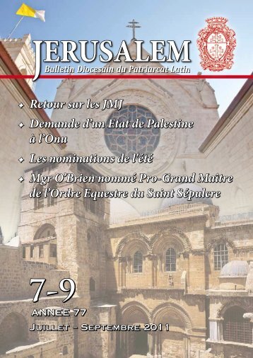 Bulletin - Patriarcat latin de JÃ©rusalem