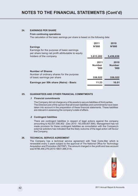 annual report - inner - TOTAL Nigeria Plc