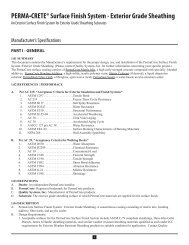 Exterior Grade Sheathing - PermaCrete