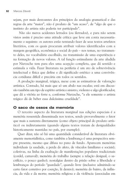 Literatura marginal em revista - Grupo de Estudos em Literatura ...