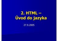 2. HTML â Ãvod do jazyka - KSP