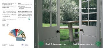 Byd naturen indenfor - InteriÃ¸r farver - Beck & JÃ¸rgensen