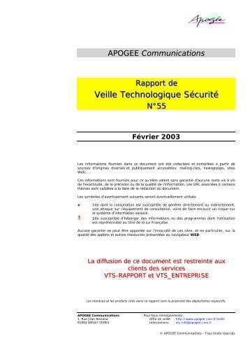 Veille Technologique SÃ©curitÃ© - cert devoteam