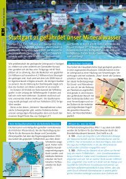 Stuttgart 21 gefÃ¤hrdet unser Mineralwasser [pdf] - Geologie 21