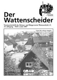 Der Wattenscheider - Heimat- und  Bürgerverein Wattenscheid