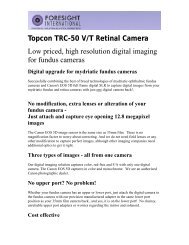 Topcon TRC-50 V/T Retinal Camera