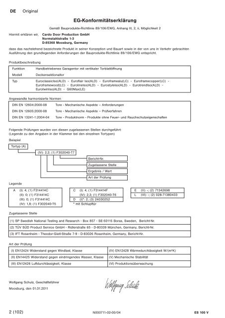 ES 100 V - Normstahl