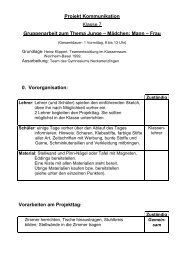 Gruppenarbeit will gelernt sein - des Gymnasium Neckartenzlingen