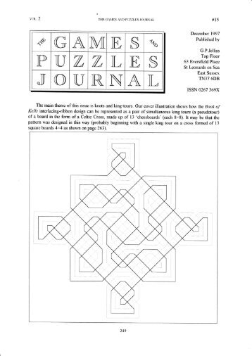 The Games and Puzzles Journal, #15 - Mayhematics