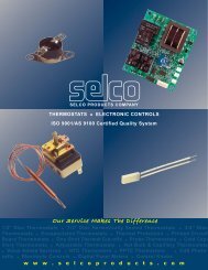 Temperature Controls - Selco Products Company