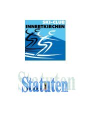 Statuten - Skiclub Innertkirchen