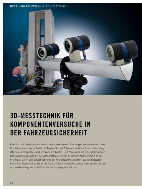 3D-Messtechnik in der Fahrzeugsicherheit - AICON 3D Systems