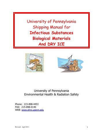 Shipping Infectious Substances and Biological Materials [pdf]