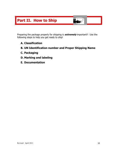 Shipping Infectious Substances and Biological Materials [pdf]