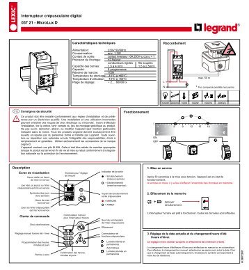 notice inter crepusculaire 03721 legrand