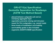 GRI-GT13(a) - The Geosynthetic Institute
