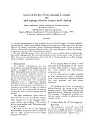 A State of the Art of Thai Language Resources and Thai ... - NAiST