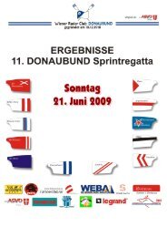 11. Donaubund Sprint-Regatta - Ruderverein Friesen Wien