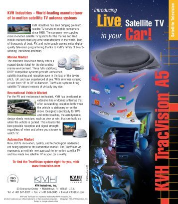 Satellite TV TVA5Quad - Mobile Audio Electronics