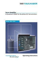 Servo Amplifier 4-Quadrant PWM for Brushless DC ... - MicroMo