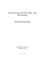 Strukturentwurf für Luft- und Raumfahrt Formelsammlung