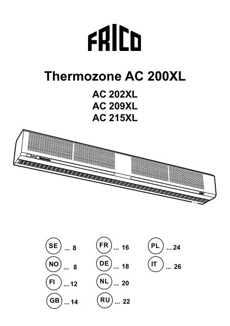 Thermozone AC 200XL - Systemair