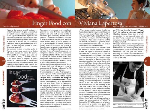 Finger Food con Viviana Lapertosa - Comosmagiclake.com