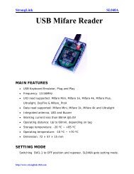 Mifare USB Reader - SL040A User Manual - StrongLink