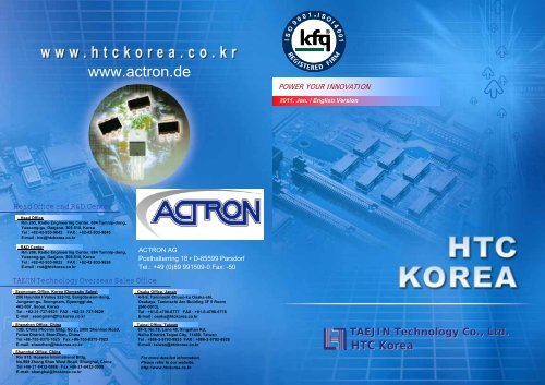 HTC Katalog 2011 - Actron AG