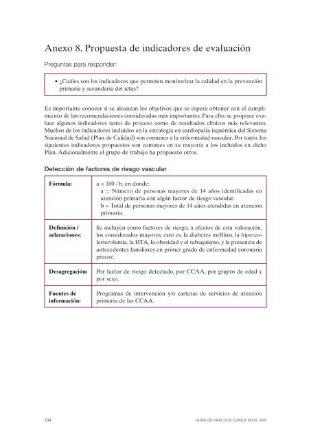 GPC sobre PrevenciÃ³n del Ictus - GuÃ­aSalud