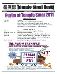 February 2011 PDF - Temple Sinai