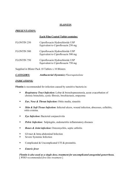 Ciprofloxacin 500 mg en francais
