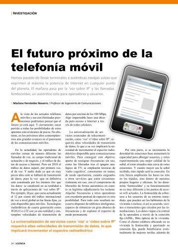 El futuro próximo de la telefonía móvil