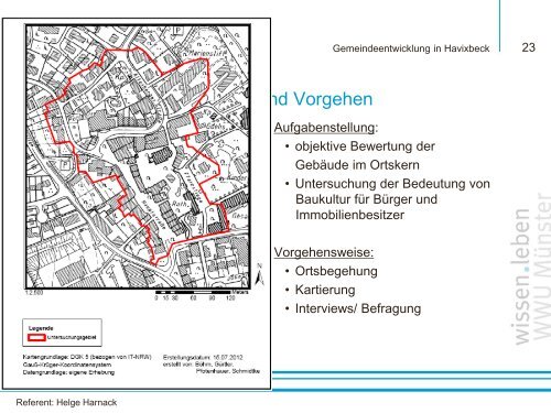 Studienprojekt der Westf. Wilhelms-UniversitÃ¤t MÃ¼nster - Havixbeck